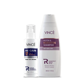 Biotin Keratin Shampoo & Regain Leave-In Hair Cream | Vince Care
