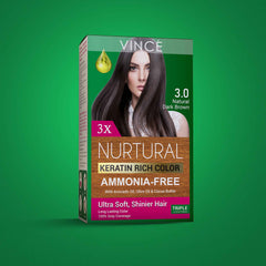 Nurtural Women Hair Color Natural Dark Brown 3.0 in Pakistan by VINCE