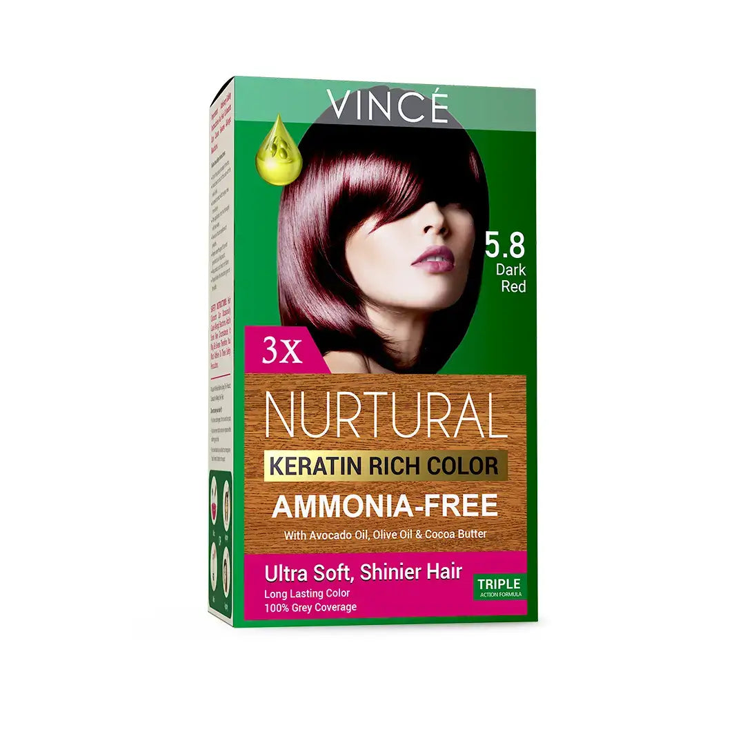 5.8 - Dark Red - Nurtural Women Hair Color