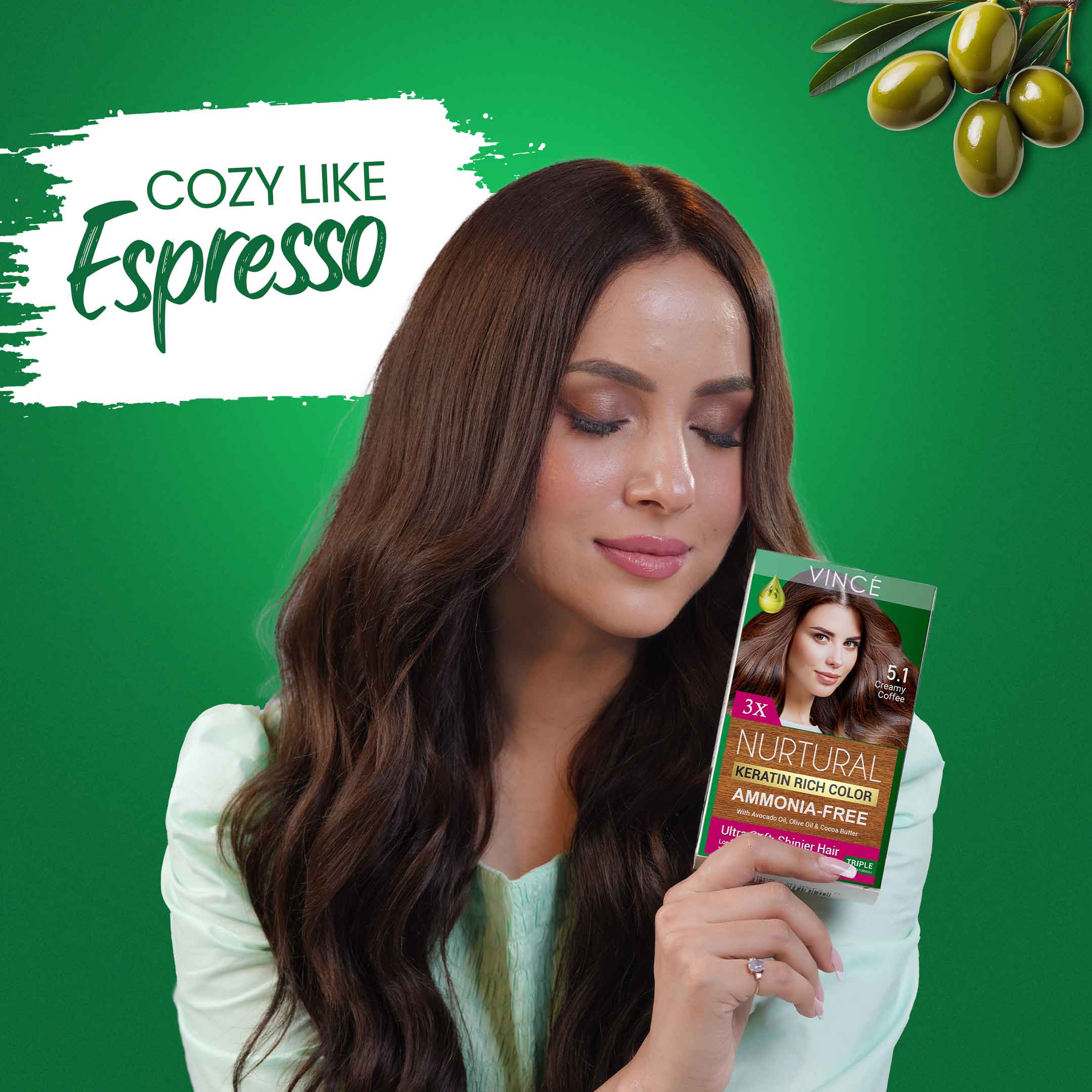 Best Creamy Coffee Women Hair Color in Pakistan by VINCE
