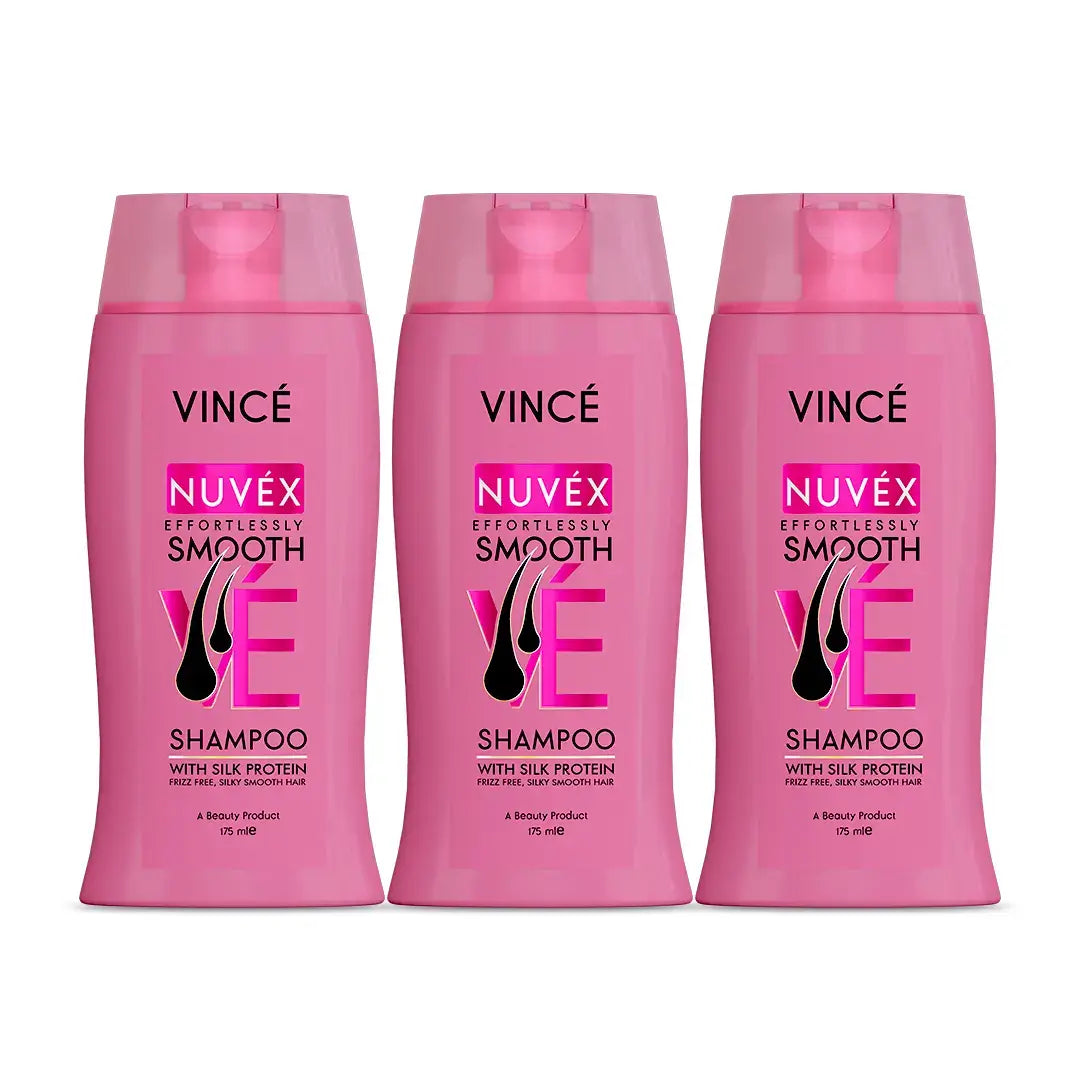 NUVEX Effortlessly Smooth Shampoo Pack of 3 - 175ML