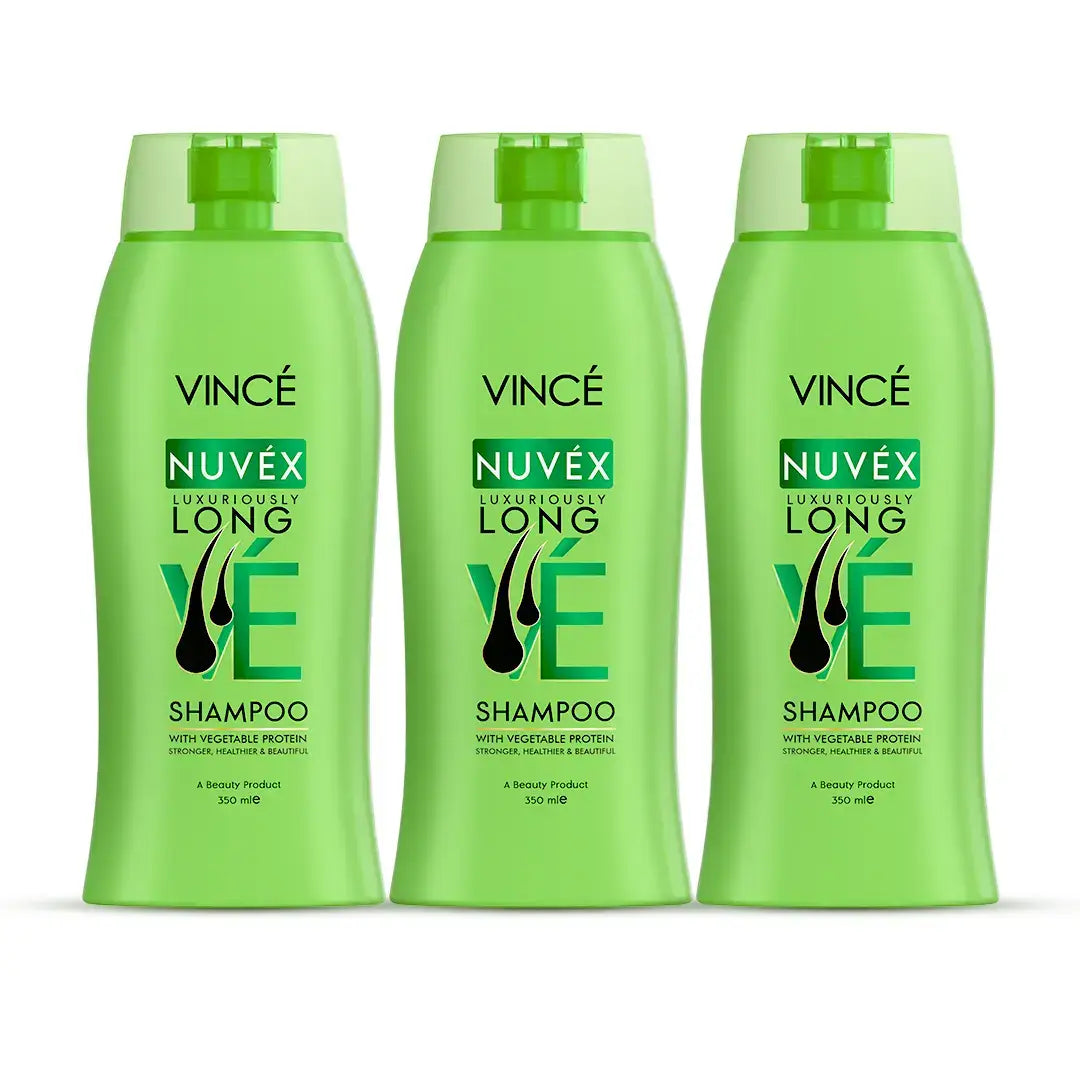 Nuvex Luxuriously Long Shampoo Pack of 3 - 350ML