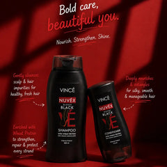 VINCE NUVEX Glossy Black Shampoo and Conditioner