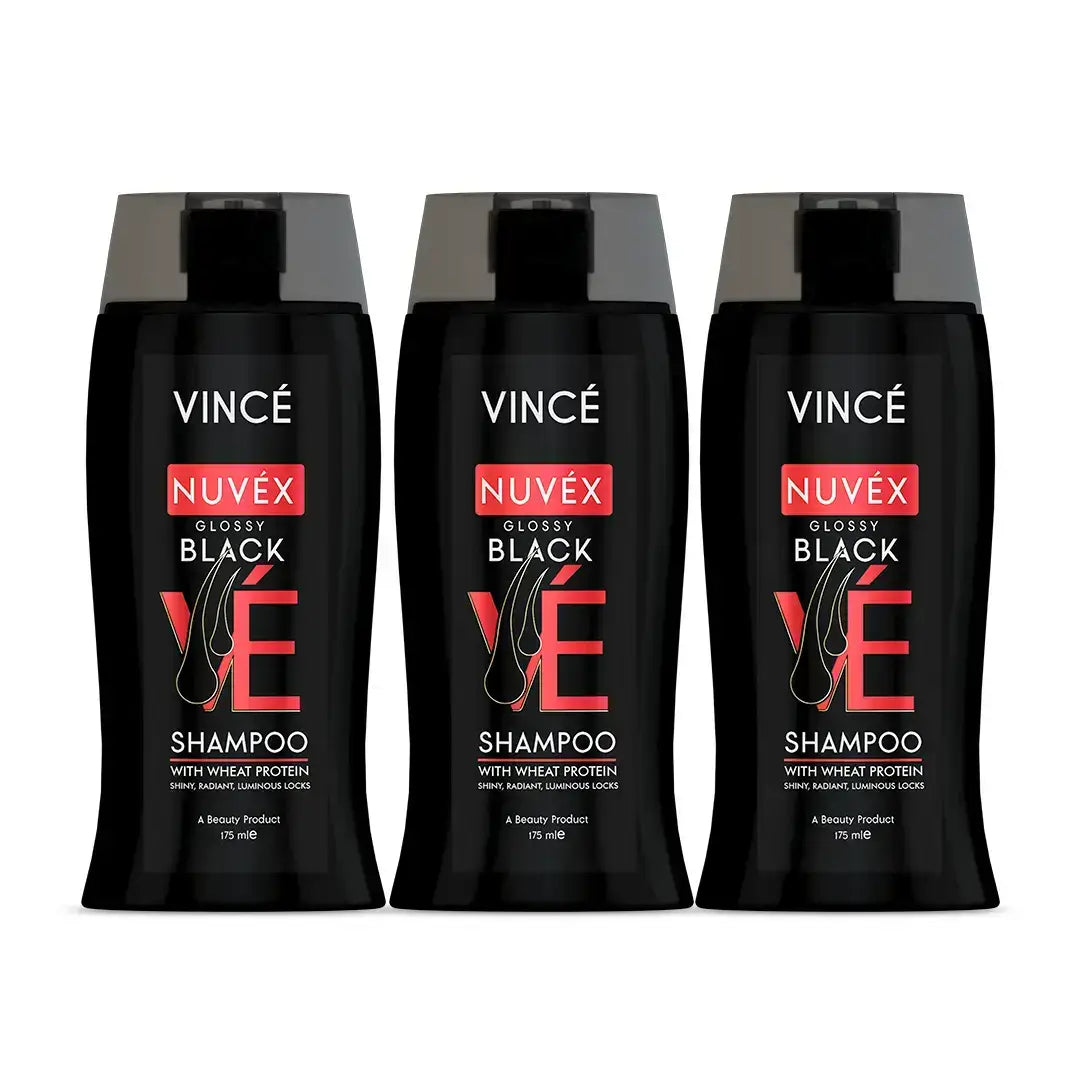 Glossy Black Shampoo Pack of 3