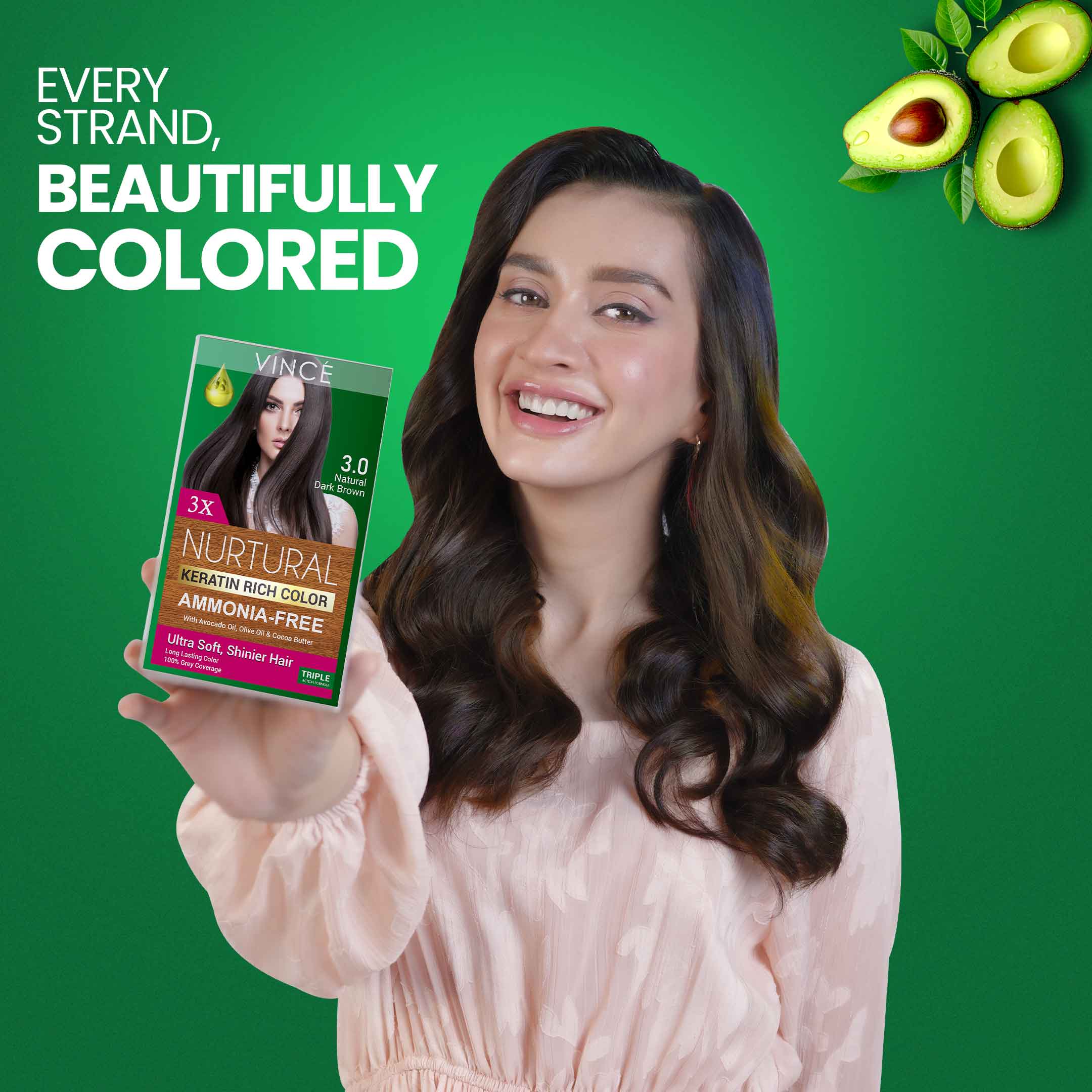 Women Hair Color Natural Dark Borwn