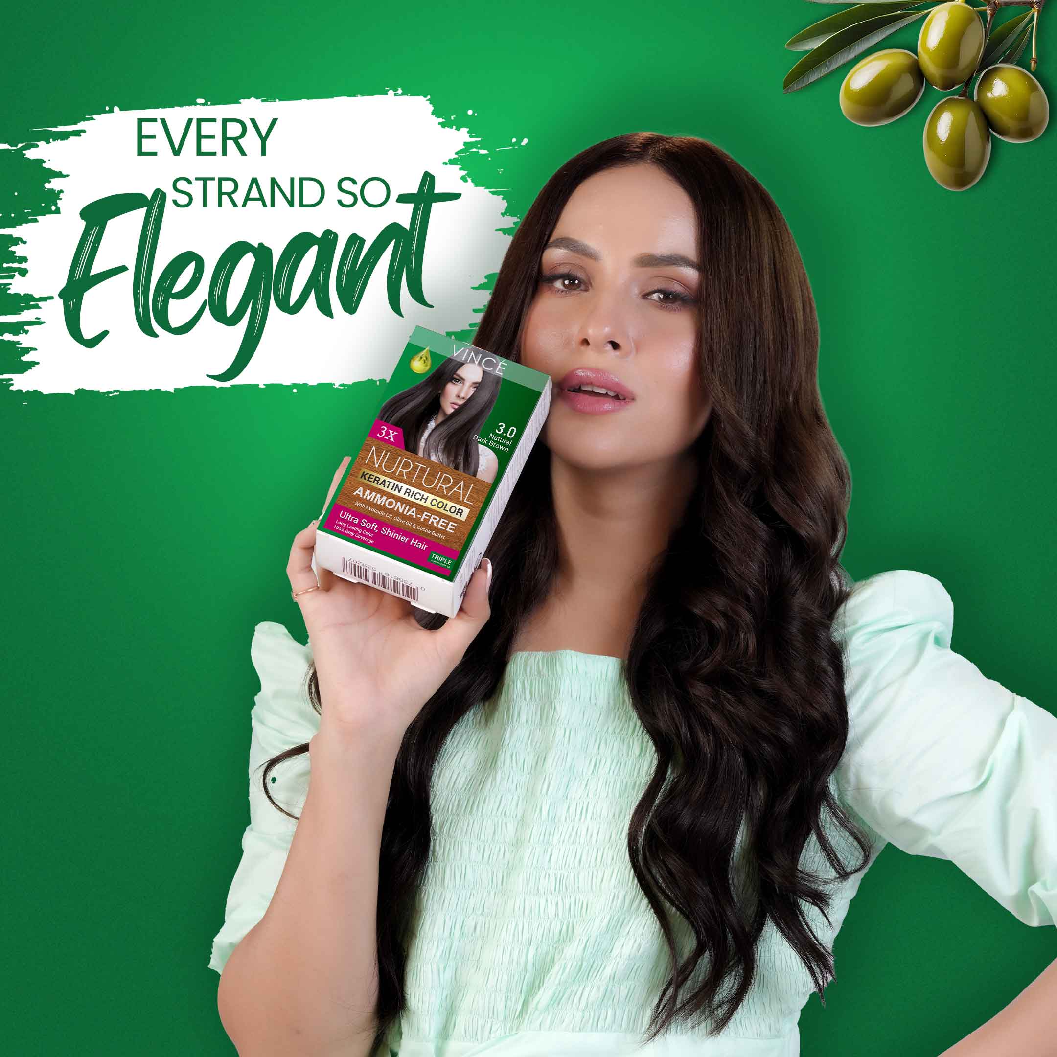 Best Natural Dark Brown Women Hair Color in Pakistan by VINCE