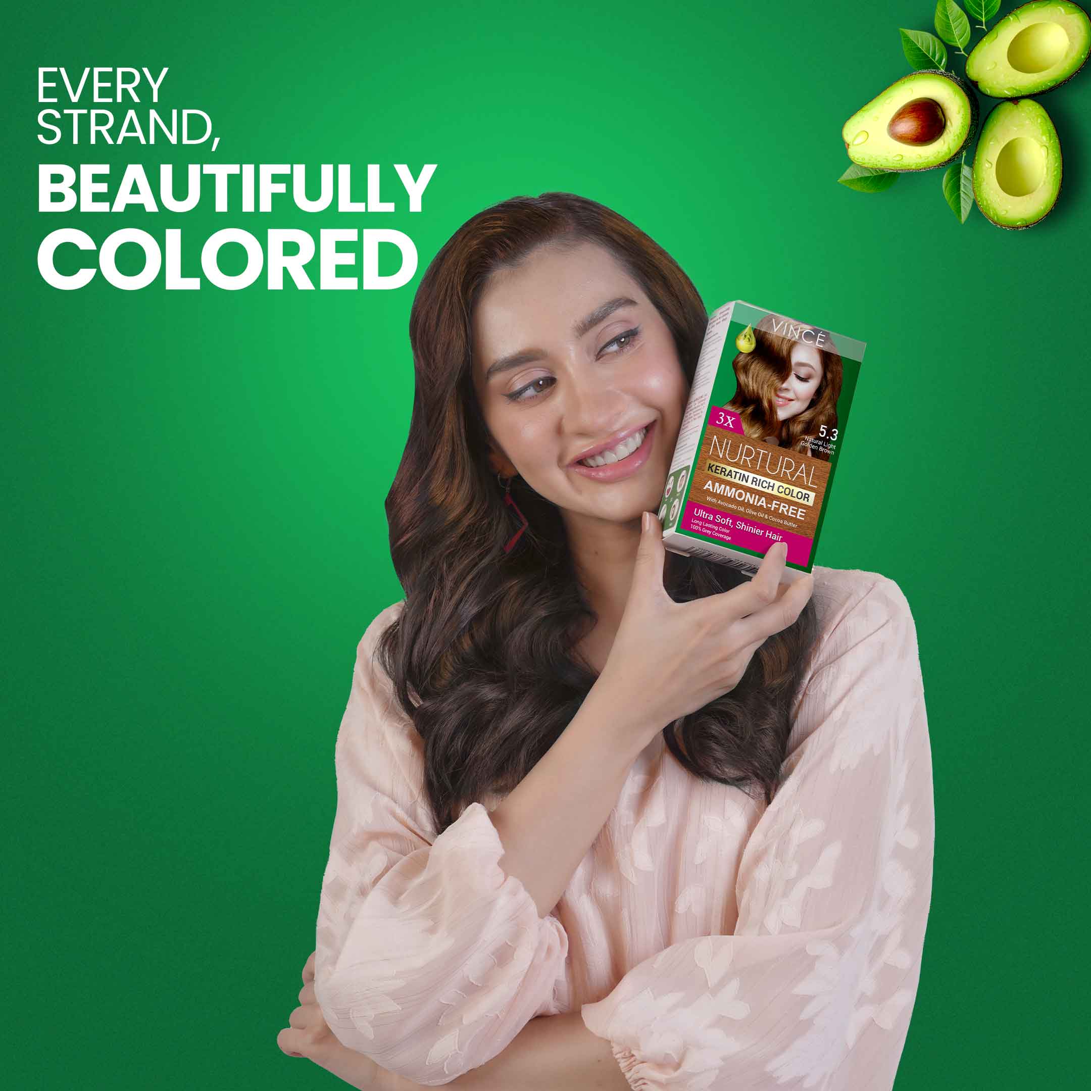 Women Hair Color Natural Light Golden Brown