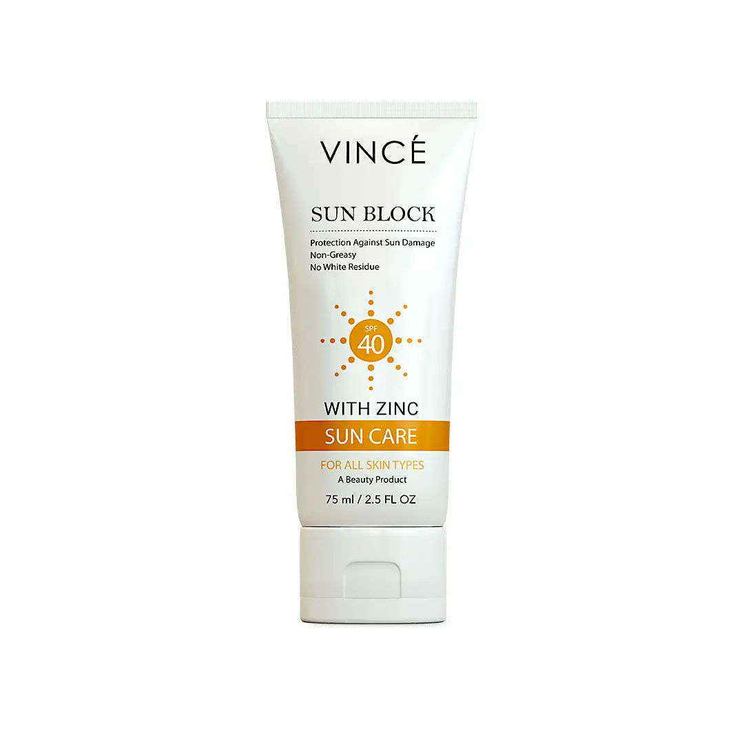 Best sunblock SPF 40 in Pakistan by VINCE