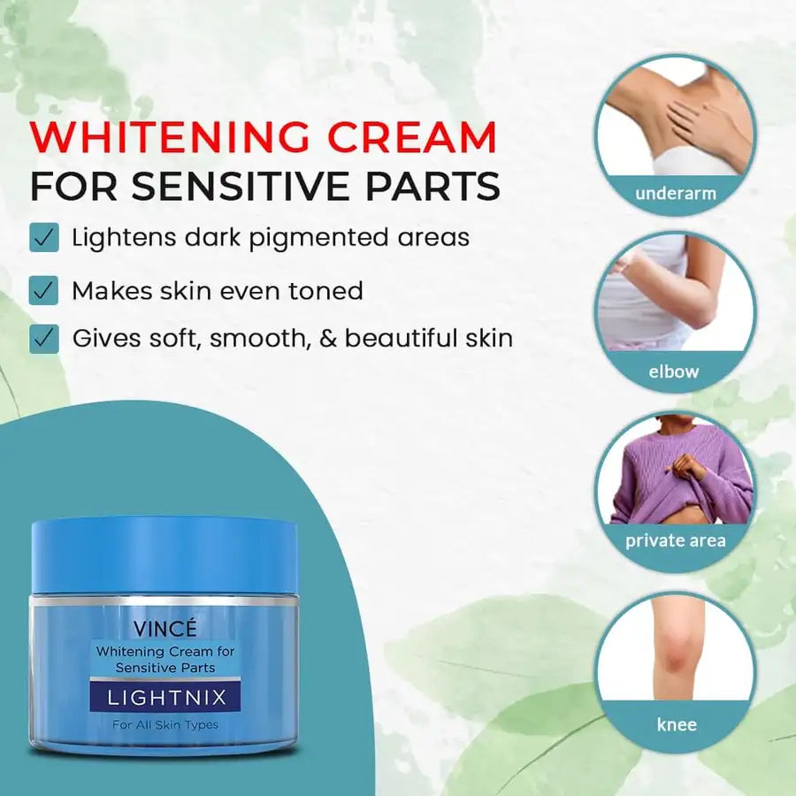 Whitening Cream For Sensitive Parts | Skin Whitening cream | Vince Care